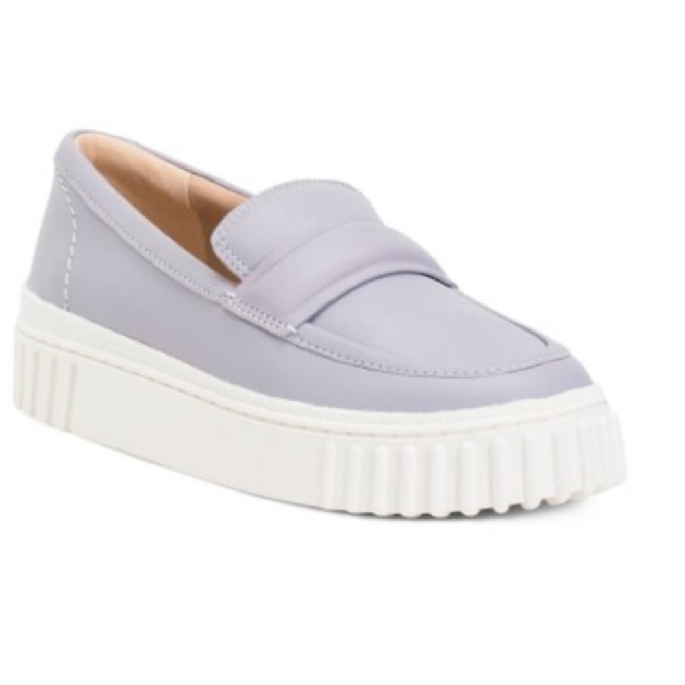 Clarks Mayhill Cove loafers Women's 6.5 slip on lilac leather